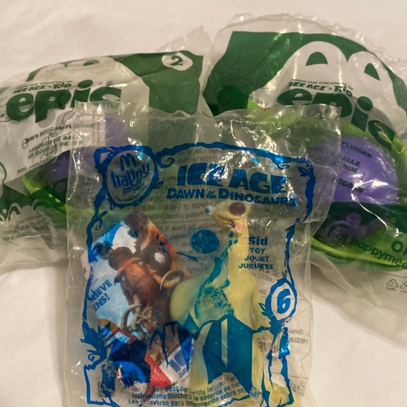 Set of 3 Ice Age Happy Meal Toys - Picture 1 of 7